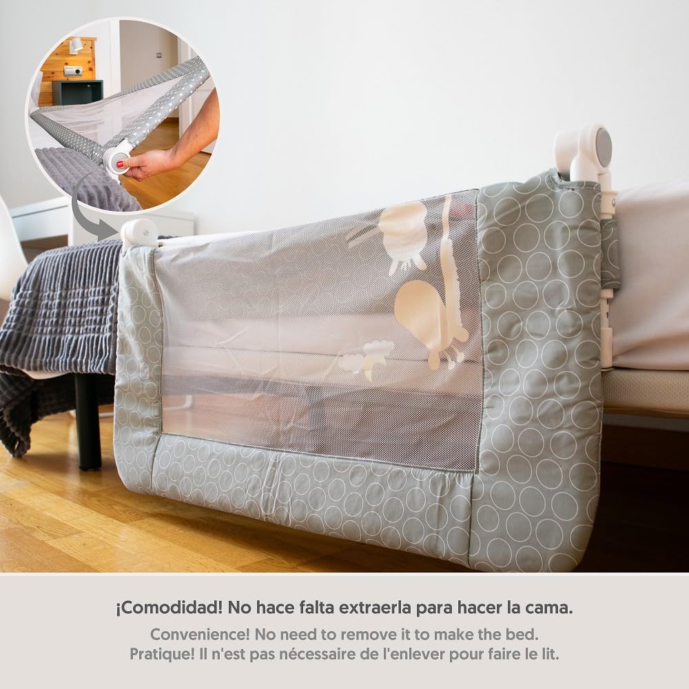INTERBABY voodipiire 150 cm, hall kaelkirjak