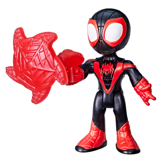 Marvel Spidey & Sõbrad – Miles “Spin” Morales 7,6 cm tegevusfiguur eemaldatava võrgu-aksessuaariga