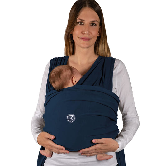 KOALA BABYCARE elastiline beebikandelina Koala Cuddle Band 2.0, sinine, kuni 15 kg