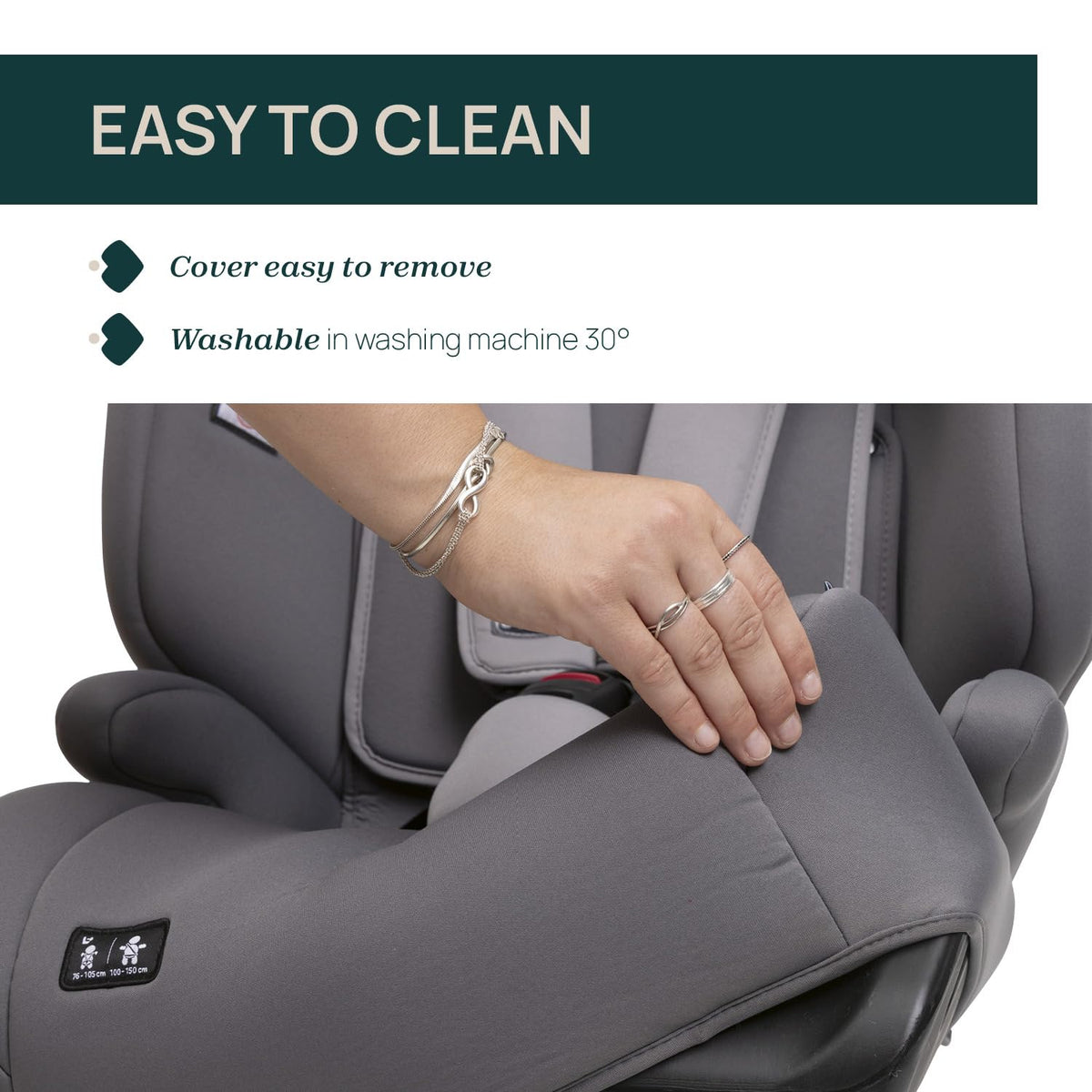 Chicco Gro Up i-Size turvatool 76-150 cm, 15 kuud kuni 12 aastat, ISOFIX, 5 kg, hall