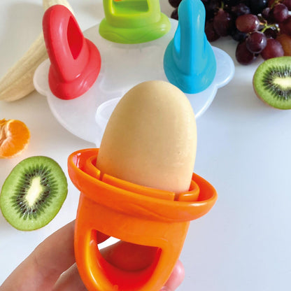 Nuby jäätisevormid Garden Fresh 6+ kuud, 4 tk, BPA-vaba