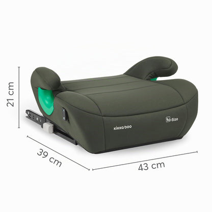 Kikka Boo i-Pop turvatooli istmekõrgendus, i-Size, ISOFIX, 22–36 kg, roheline