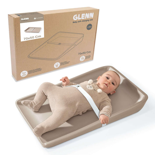 Alondra silikoonist mähkimisalus beebile turvarihmaga 70 × 50 cm – beež