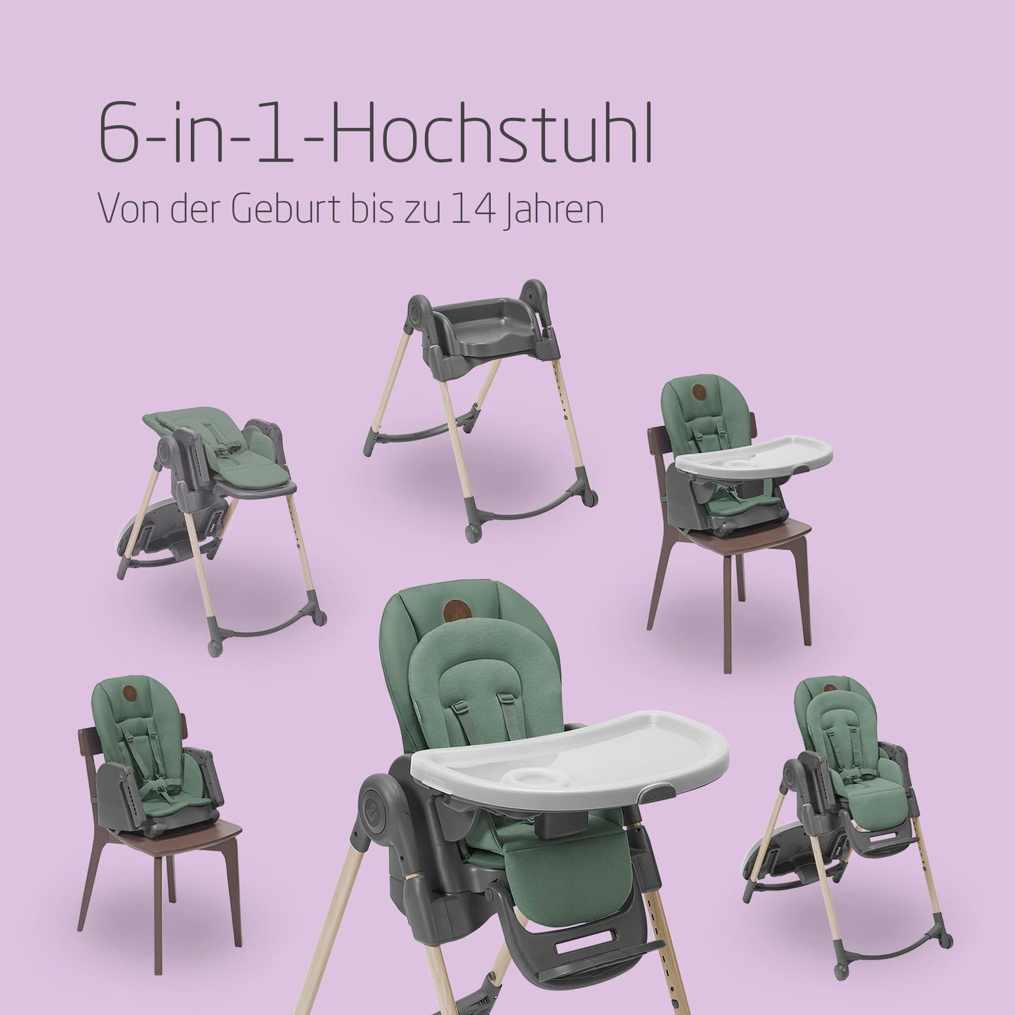 Maxi-Cosi Minla 6-ühes söögitool (Essential Graphite)