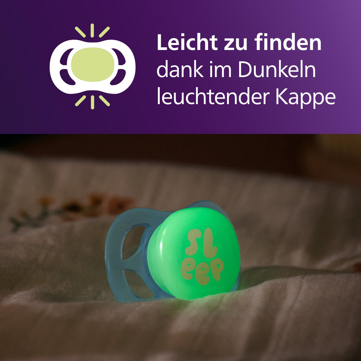 AVENT lutt ultra start Nighttime SCF075/18, 0-2 kuud, 2 tk