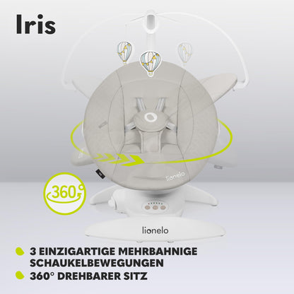 Lionelo Iris elektriline beebikiik 360° pöörlev, beež, kuni 9 kg