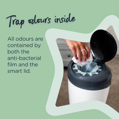 Tommee Tippee Simplee Sangenic mähkmekonteiner, hall