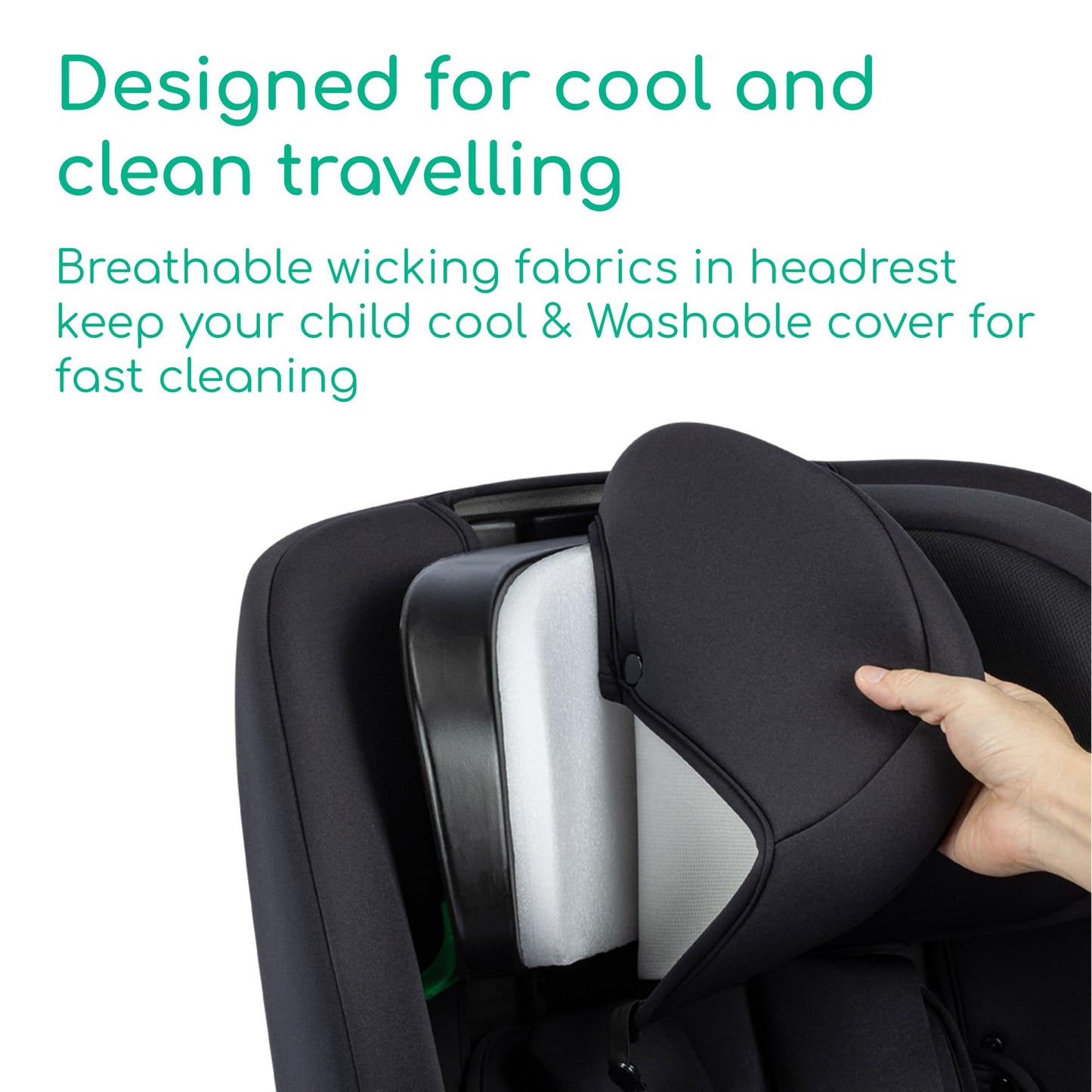 Bebeconfort Ever i-Safe turvatool, 76–150 cm, 15 kuud–12 a, Full Black