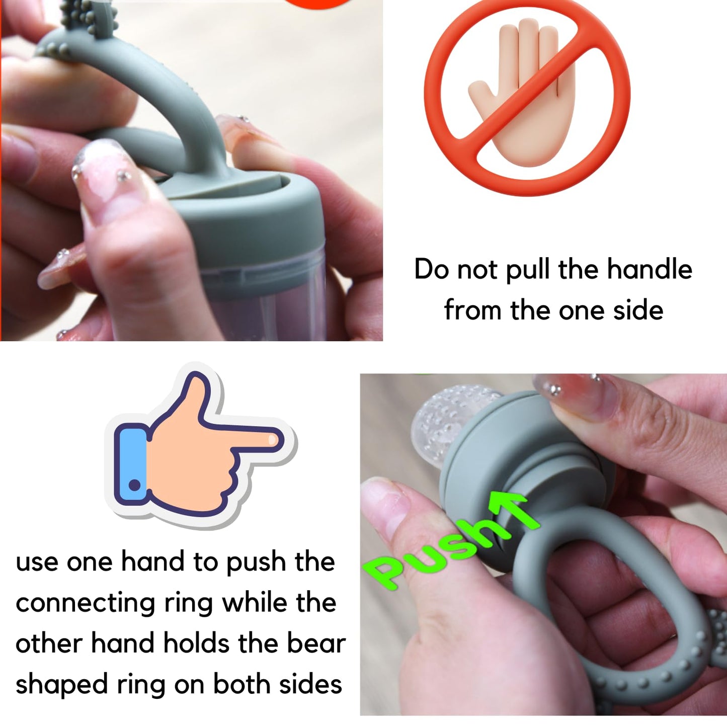 ZUFIO silikoonist toidulutt/puuviljalutt