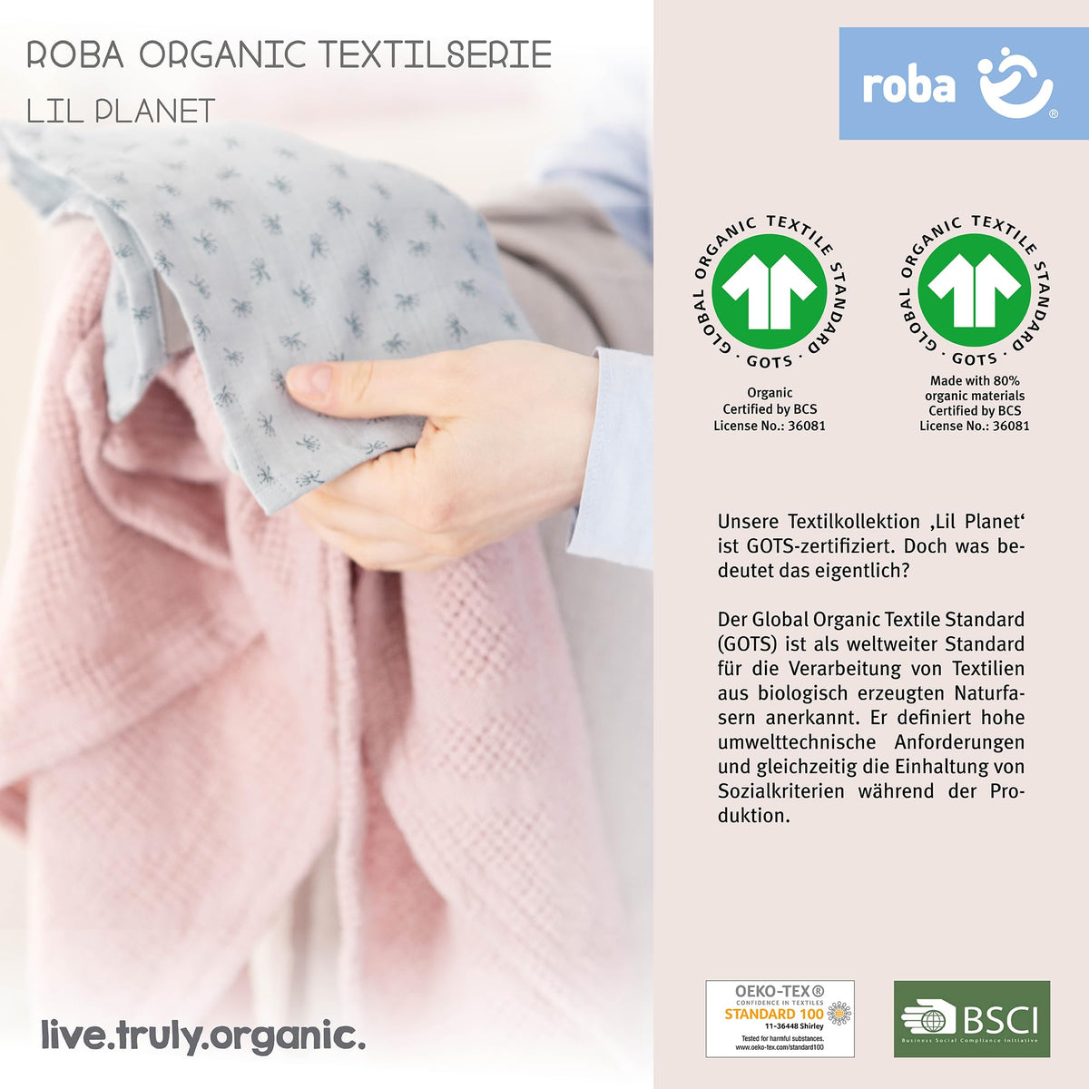 roba kummiga lina Safe Asleep 40 x 90 / 45 x 90, Canadian White