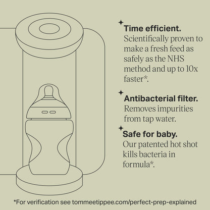 Tommee Tippee Perfect Prep piimasegu valmistamise masin, valge