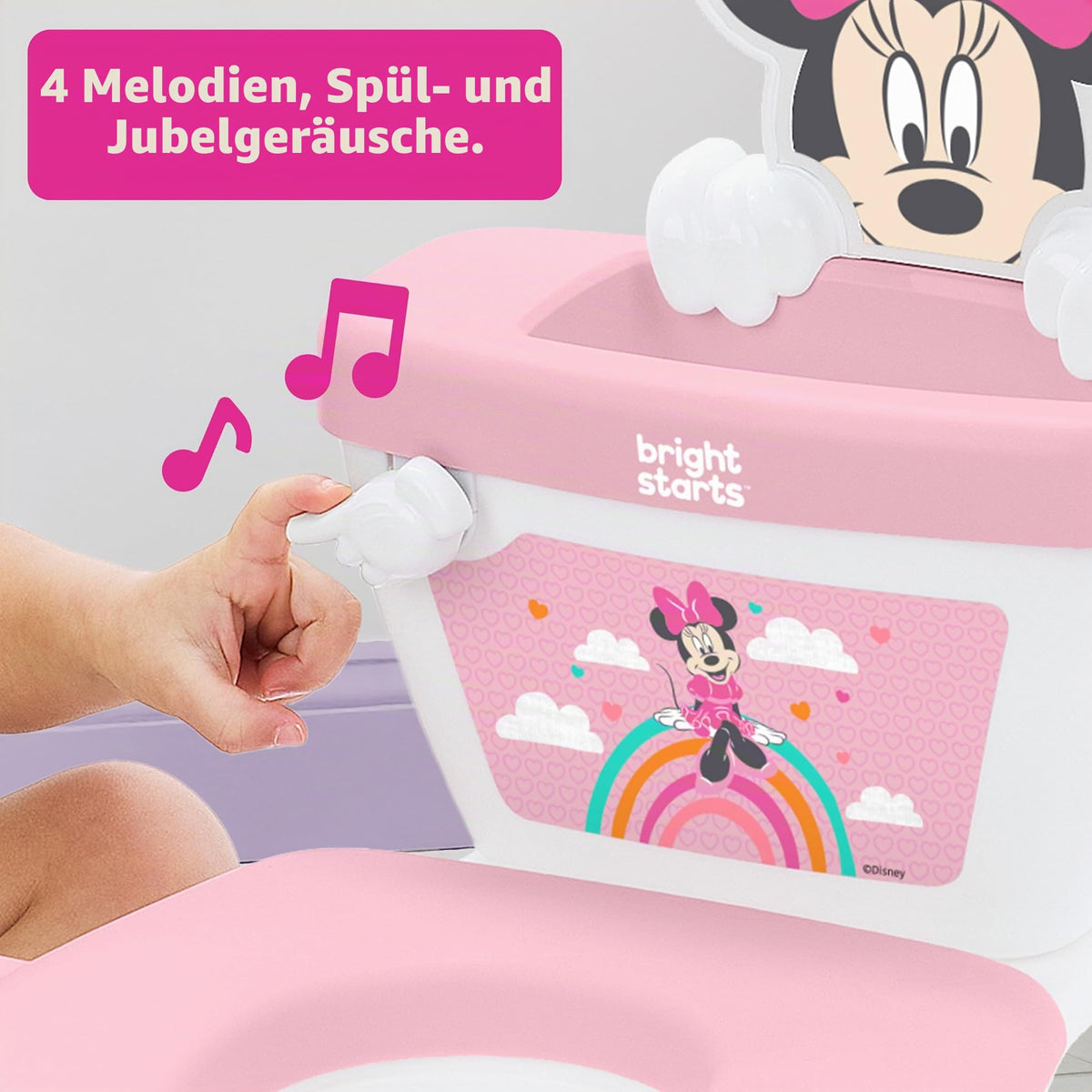 Bright Starts potiiste Minnie Mouse My Size 2-ühesüsteem, roosa, alates 18 kuust