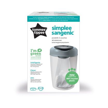 Tommee Tippee Simplee Sangenic mähkmekonteiner, hall