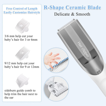 CARER SPARK beebitrimmer vaakumfunktsiooniga, valge, SPK-CDH001-WH