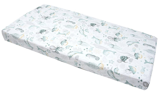 Medi Partners voodilina beebivoodile, 60 × 120 cm, 100% puuvill, Ocean