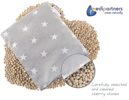 Medi Partners kirsikivipadi 20×25 cm, 500 g, puuvill (tähed)