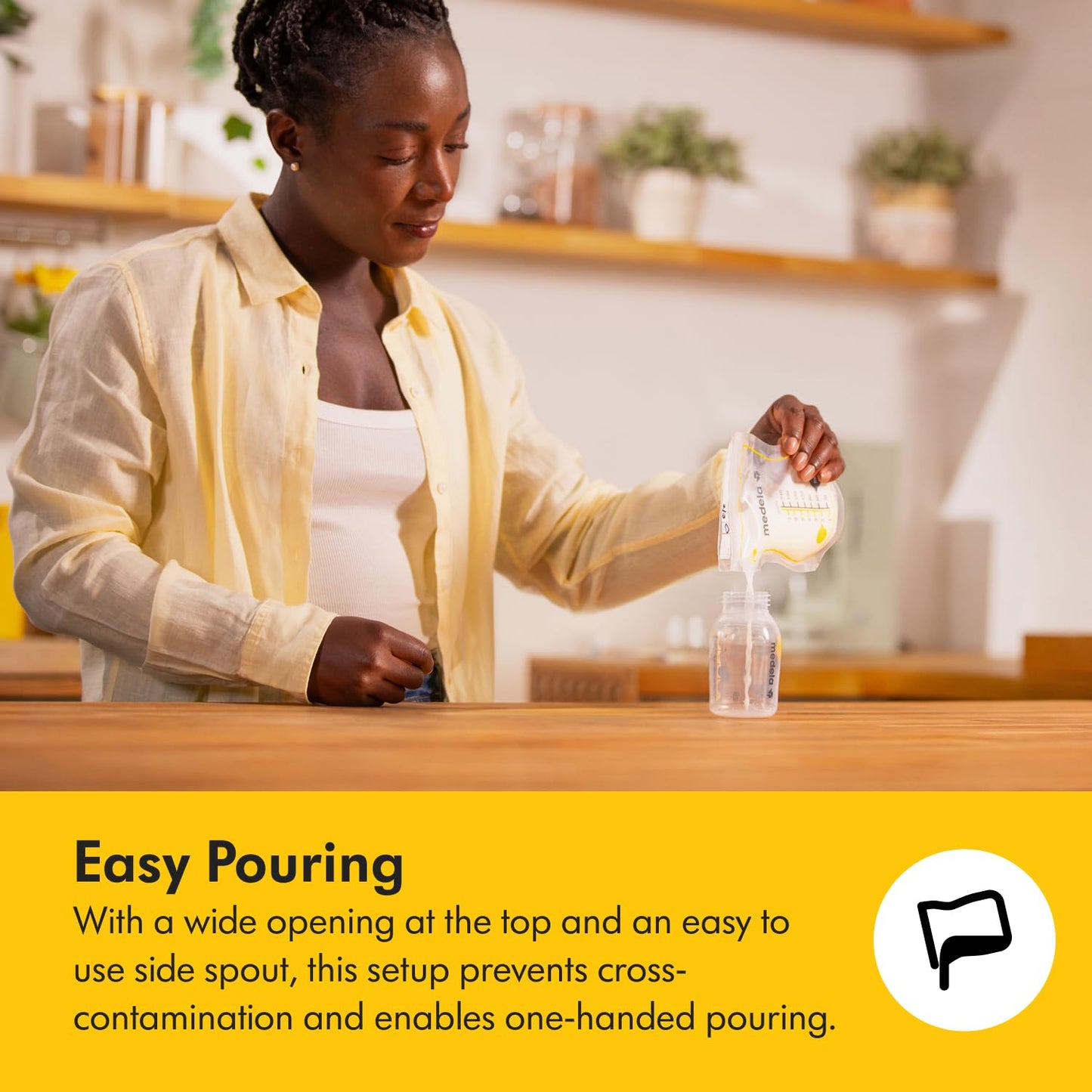 Medela Easy Pour rinnapiima säilituskotid, 210 ml, 50 tk