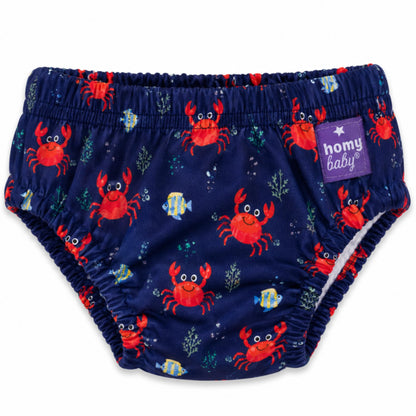 HOMYBABY korduvkasutatav ujumismähe krabimustriga, 12–24 kuud (9–12 kg)