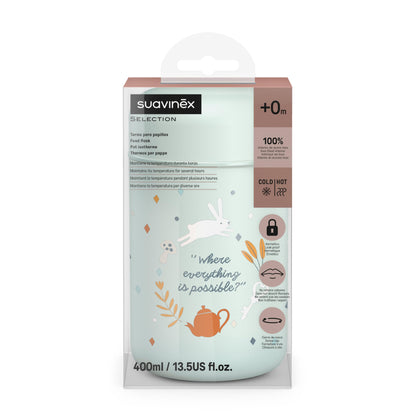 Suavinex toidutermos beebitoidule, roostevabast terasest, roheline