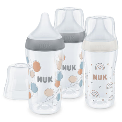 NUK Perfect Match lutipudelite komplekt, 260 ml, 3 tk, 3+ kuud, Temperature Control, Anti-Colic