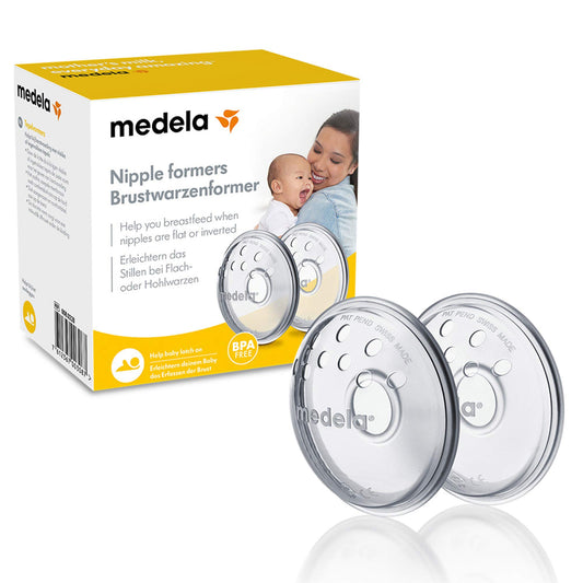 Medela rinnanibu vormijad – lame- ja sissepoole pöördunud rinnanibude ettevalmistamiseks, 2 tk