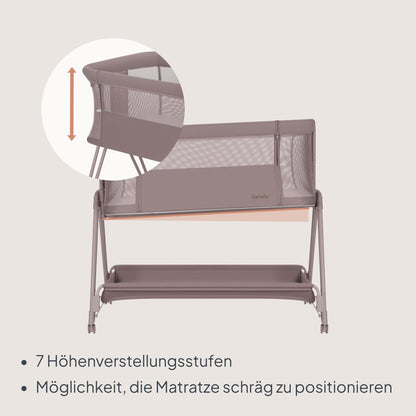 Lionelo Luna EIN vooditasku ja reisivoodi madratsiga, beež (Beige Taupe), kuni 9 kg
