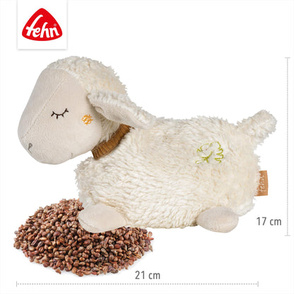 Fehn Wärmetier Schaf soojendav pehme mänguasi, 17 cm, 0+ kuud, valge