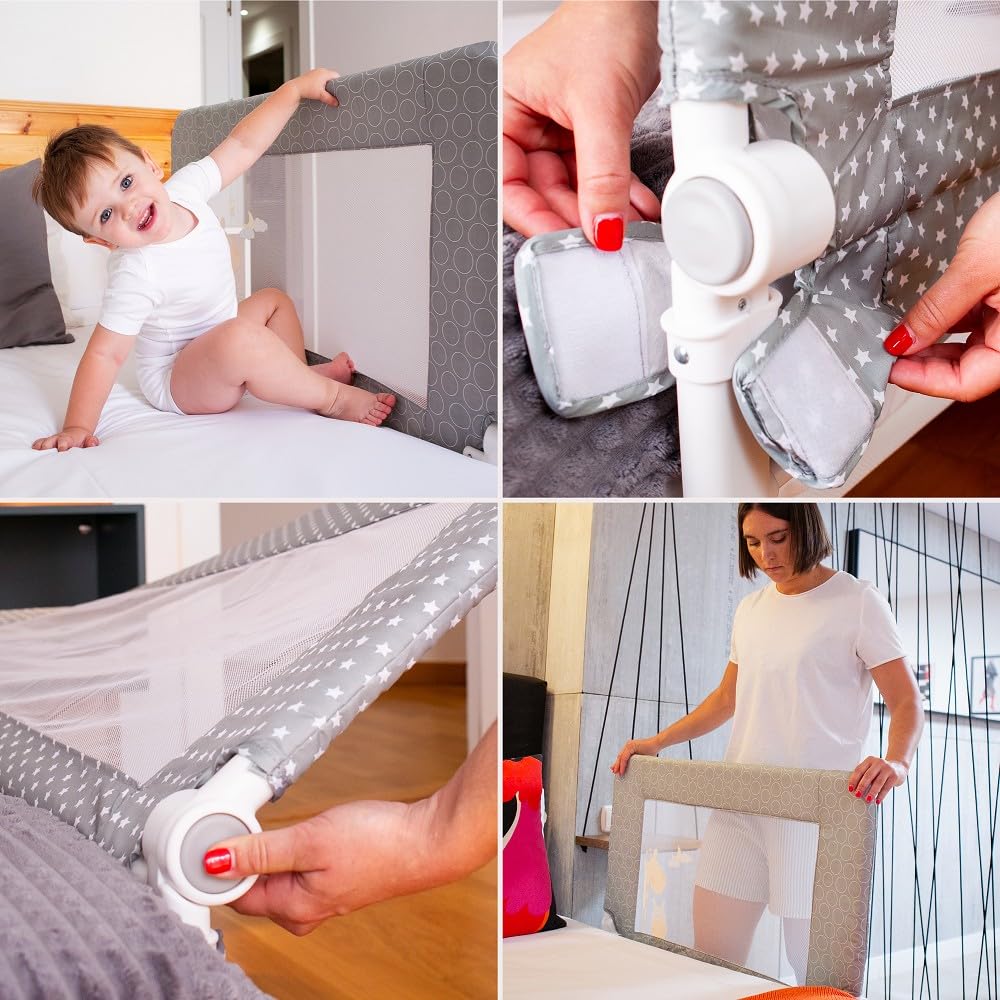 INTERBABY voodipiire 150 cm, hall kaelkirjak