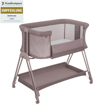Lionelo Luna EIN vooditasku ja reisivoodi madratsiga, beež (Beige Taupe), kuni 9 kg