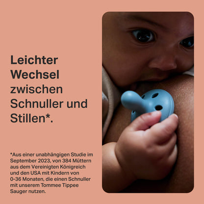 Tommee Tippee lutt, rinnaga sarnanev, 0-6 k, 4 tk, sümmeetriline silikoonist