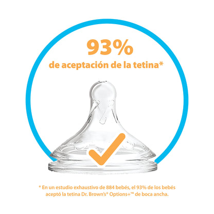 Dr. Brown’s Options+ lutipudel 150 ml, aegalne vool, alates sünnist