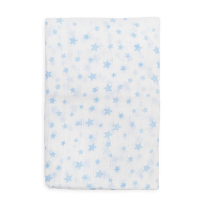 Ti TIN 100% puuvillane musliintekk, hallide tähtedega, 120×120 cm