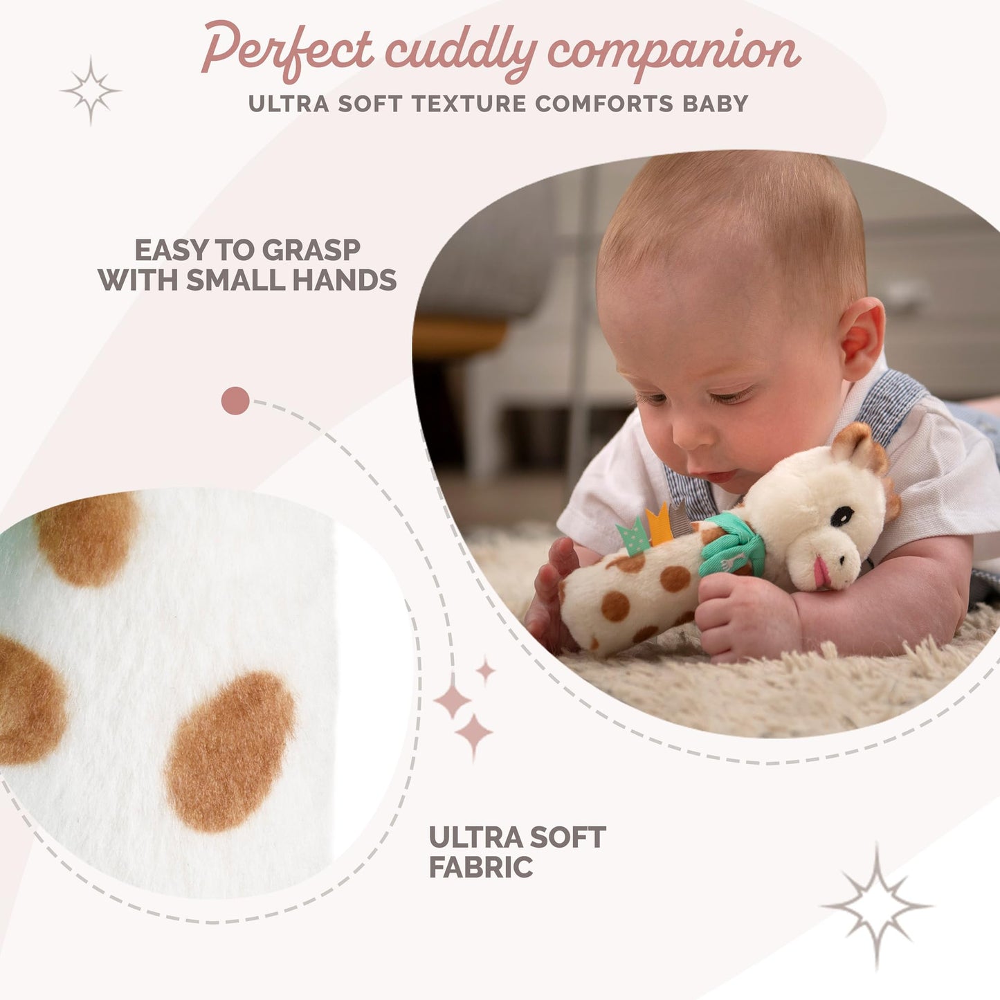 Sophie la girafe Sweetie Pouet pehme kõrinamänguasi beebile