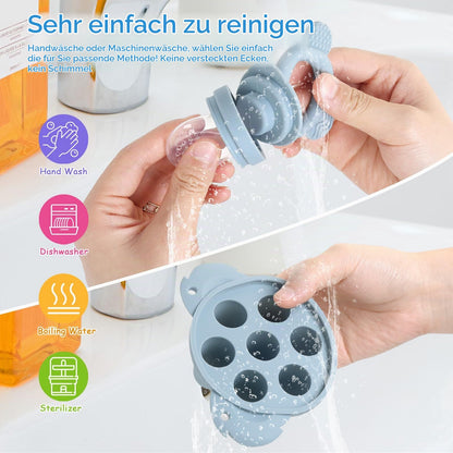 JoyPlus puuviljalutt BFS-Nipple, alates 3+ kuud, tolmune sinine (Staubblau)