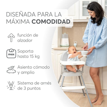 KikkaBoo Spoony 3-in-1 söögitool beebile, kokkupandav, eemaldatava kandikuga – münt