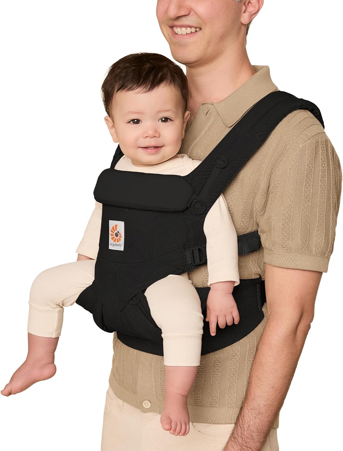 Ergobaby Omni 360 Cool Air Mesh kandekott vastsündinule kuni 3. eluaastani, Pearl Grey
