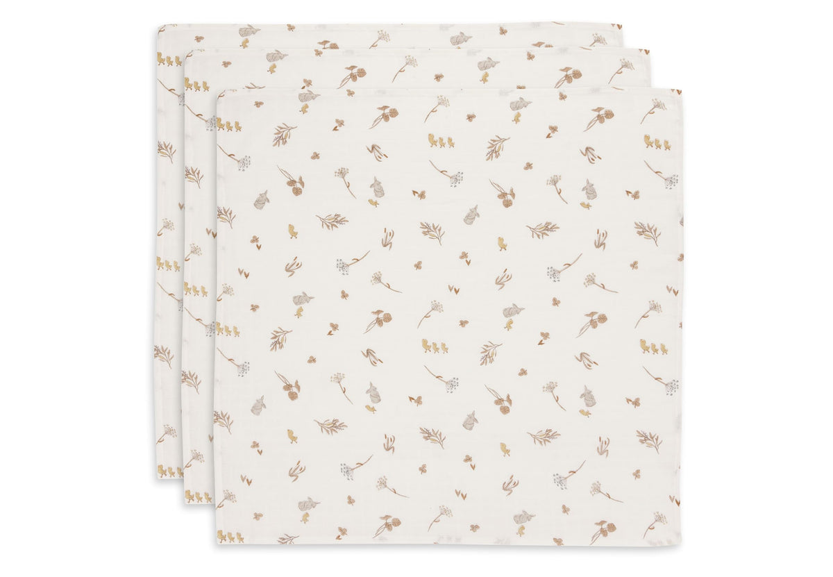 Jollein musliinlapid Riverside 3 tk, 70 x 70 cm