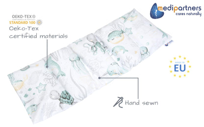 Medi Partners kirsikivi padi 60×20 cm, 800 g, 5-kambriline, eemaldatava puuvillase kattega