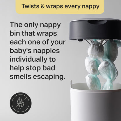 Tommee Tippee Twist & Click mähkmekonteiner koos 2 kassetiga