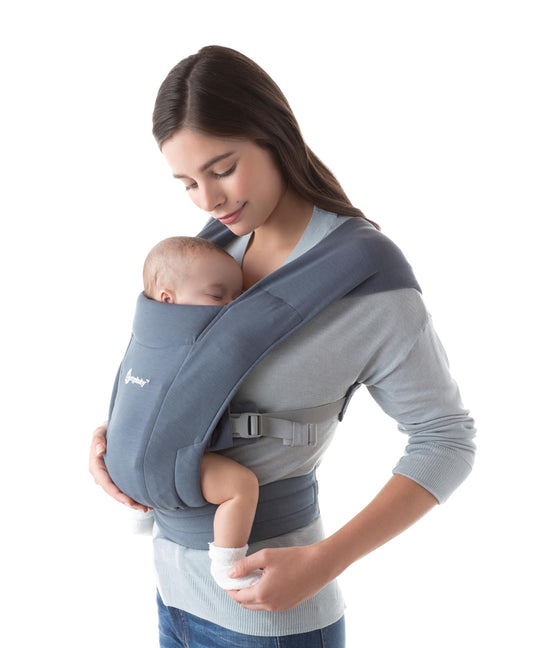 Ergobaby Embrace vastsündinu kandelina, pehme ja ergonoomiline, Oxford Blue