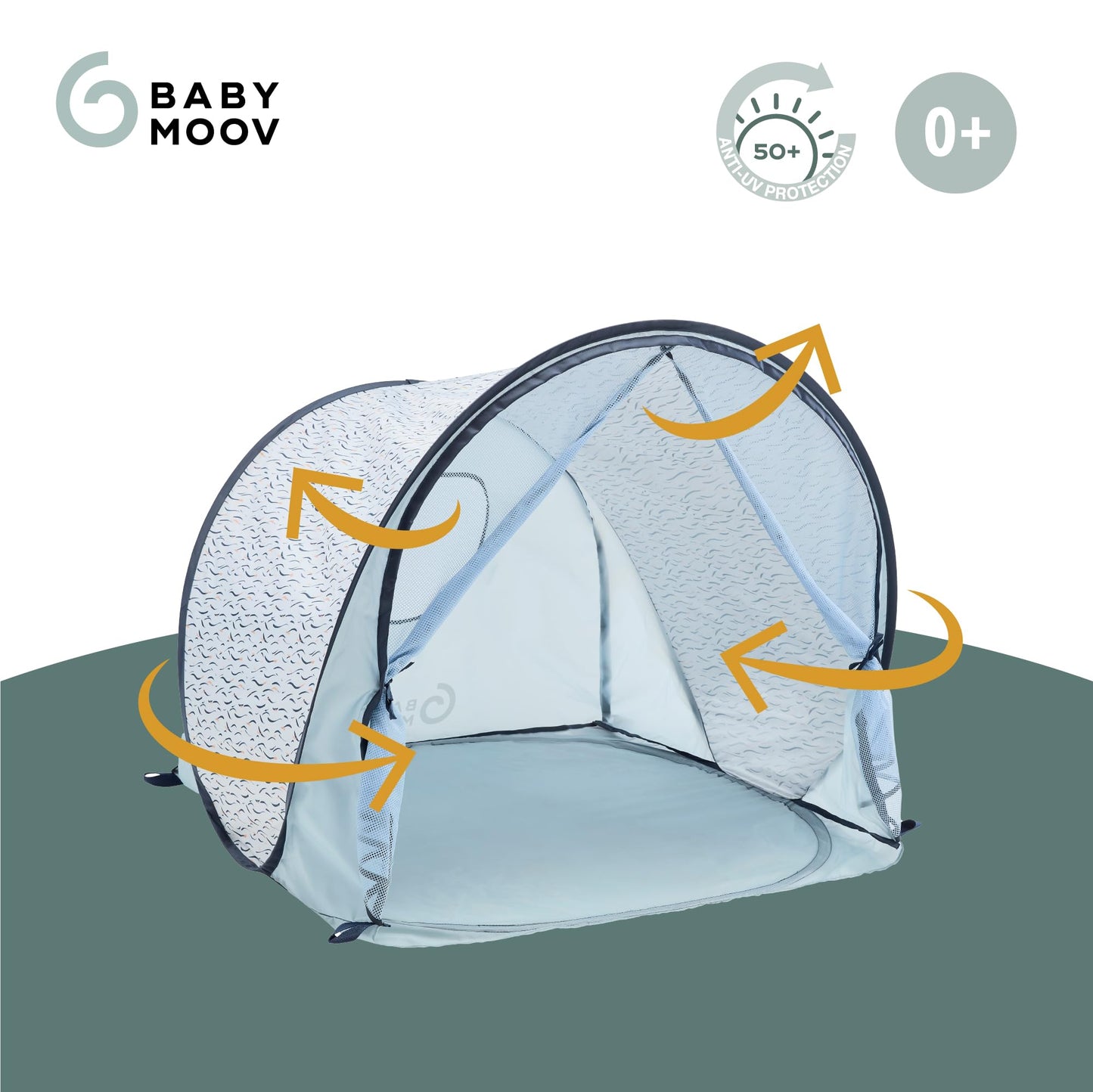 Babymoov rannatelk Blue Waves, UPF 50+, Pop-Up, UV-kaitse