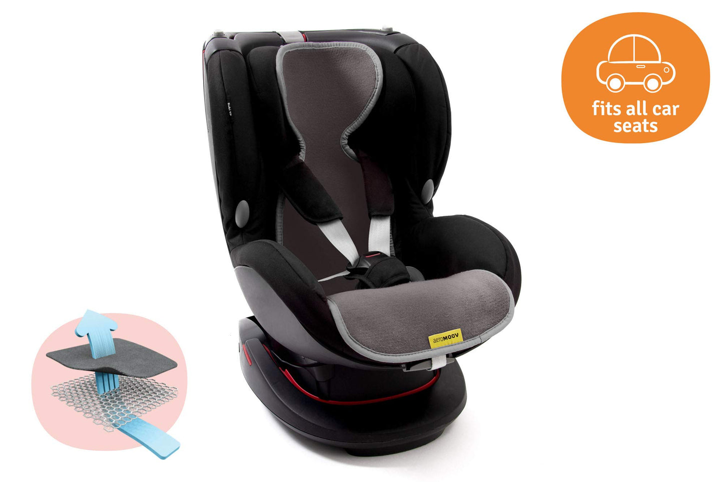 Aeromoov Air Layer suvine istmekate turvatoolile, 9–18 kg (grupp 1), antratsiit