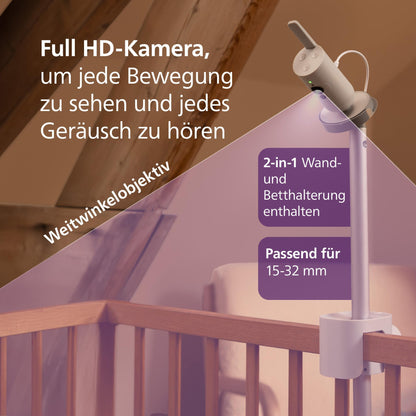AVENT Premium Connected beebimonitor kaameraga SCD973/26, valge