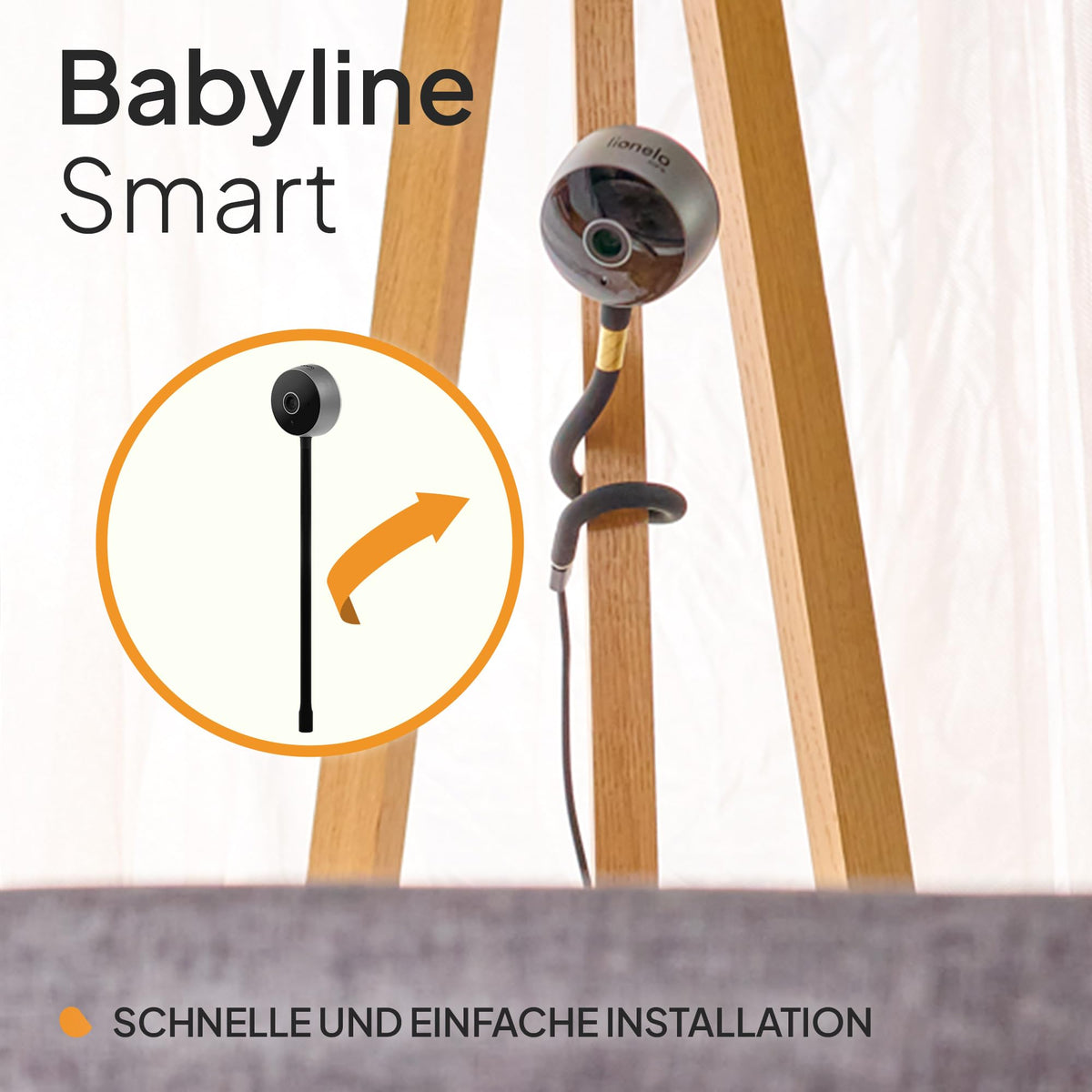 Lionelo Care Babyline Smart beebimonitor, must