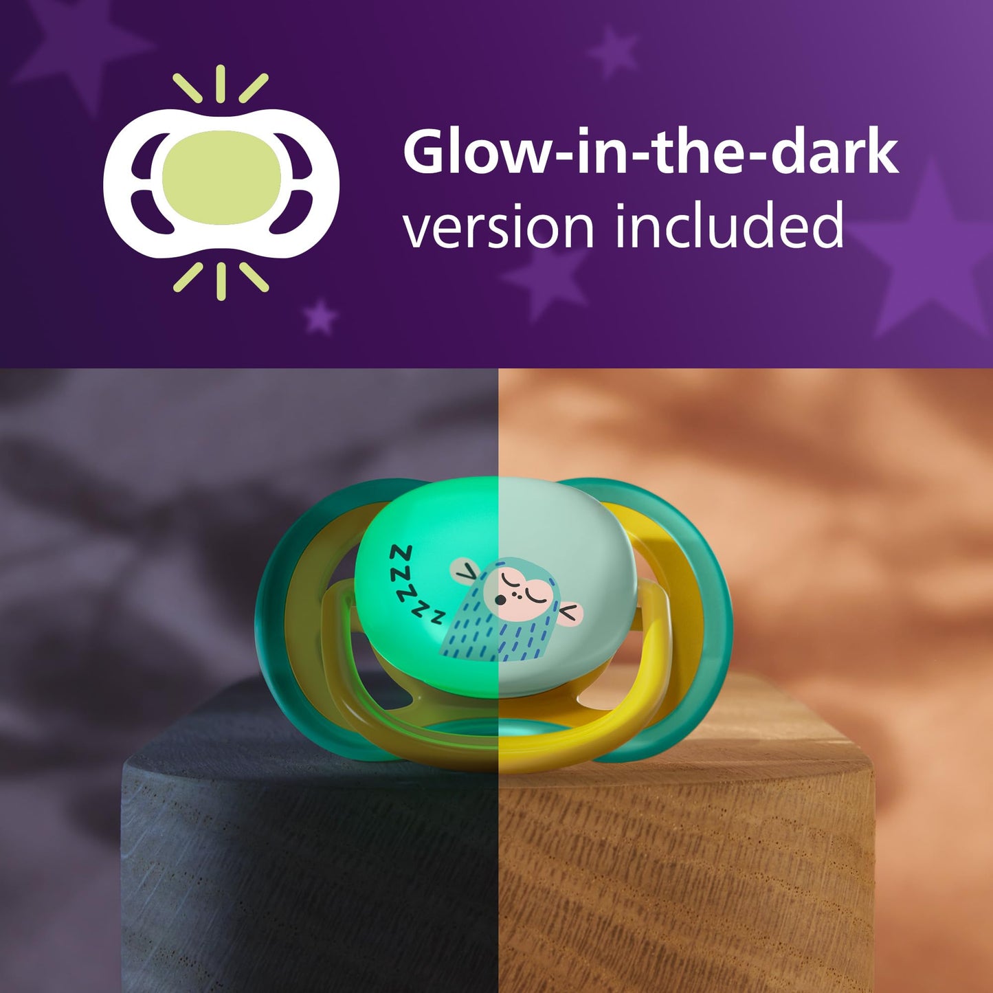 Philips Avent Ultra Air Day & Night lutt 18+ kuud, helendav, 2 tk (ahv & konn)