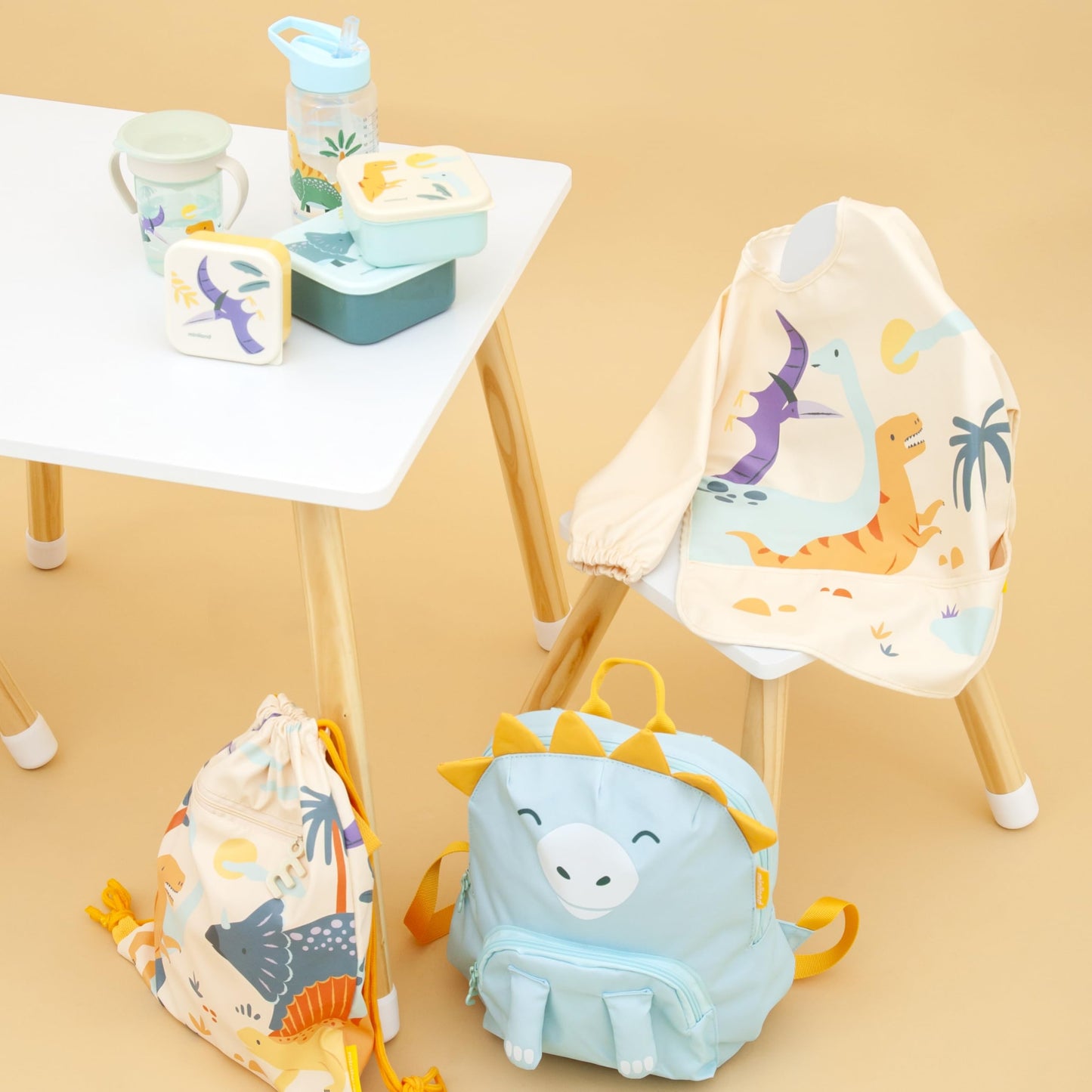 Miniland Jurassic lekkekindel 360° treeningtass käepidemetega, 270 ml