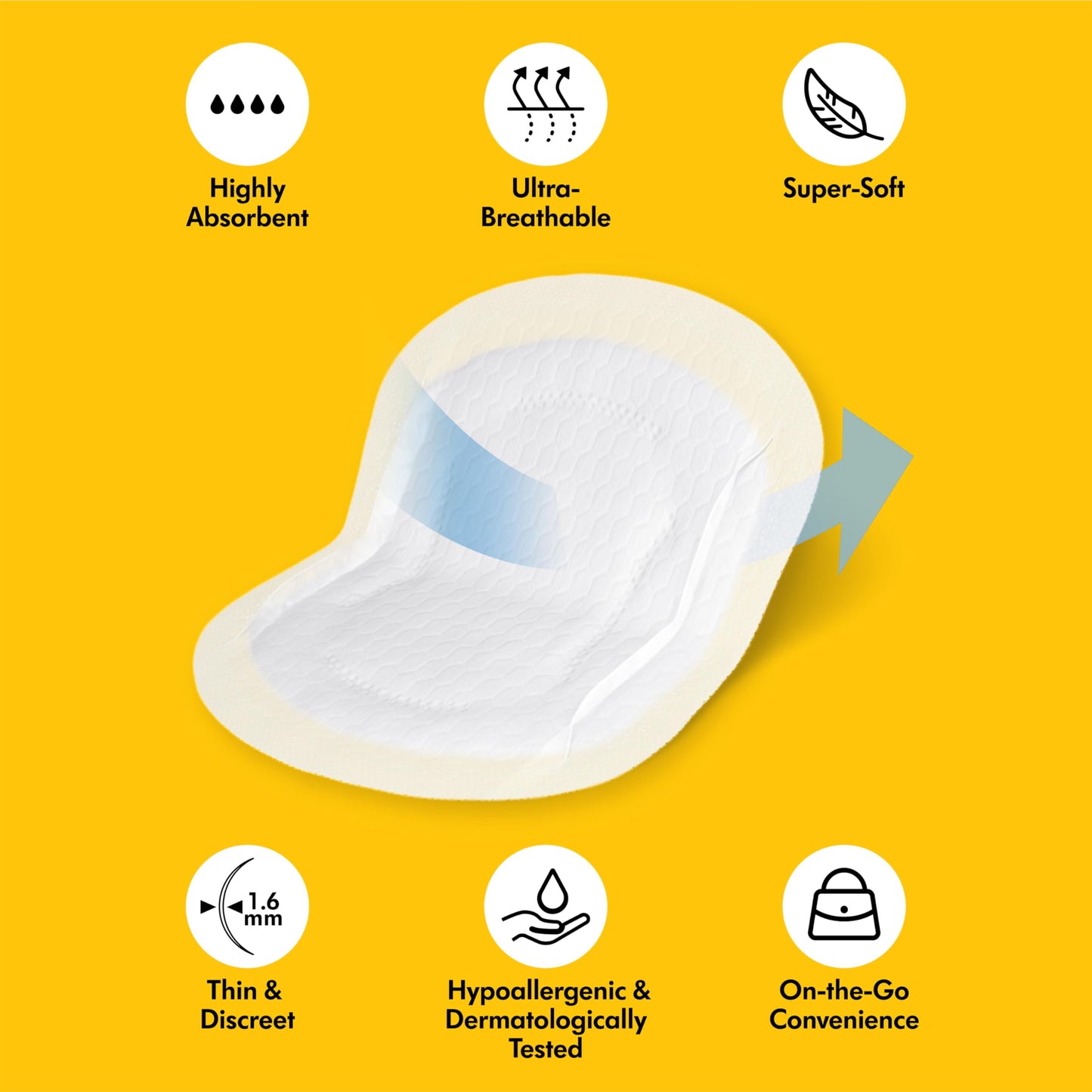 Medela Ultra-breathable rinnapadjad, 30/60/120