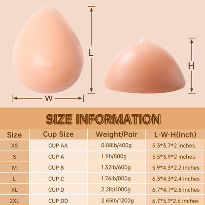 Silikoonist rindade proteesid D-suurus – meditsiiniline taastusravi abivahend
