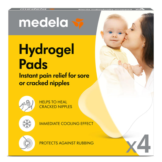 Medela hüdrogeelpadsid rinnanibudele, kohene leevendus, 4 tk