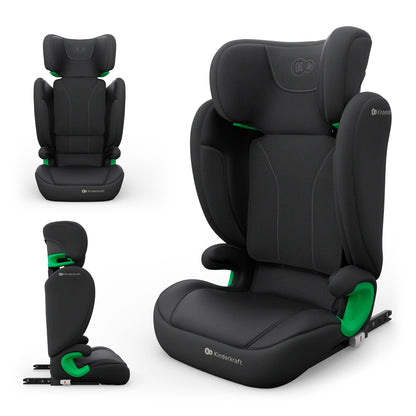 Kinderkraft JUNIOR FIX 2 PRO turvatool 100–150 cm, ISOFIX, must